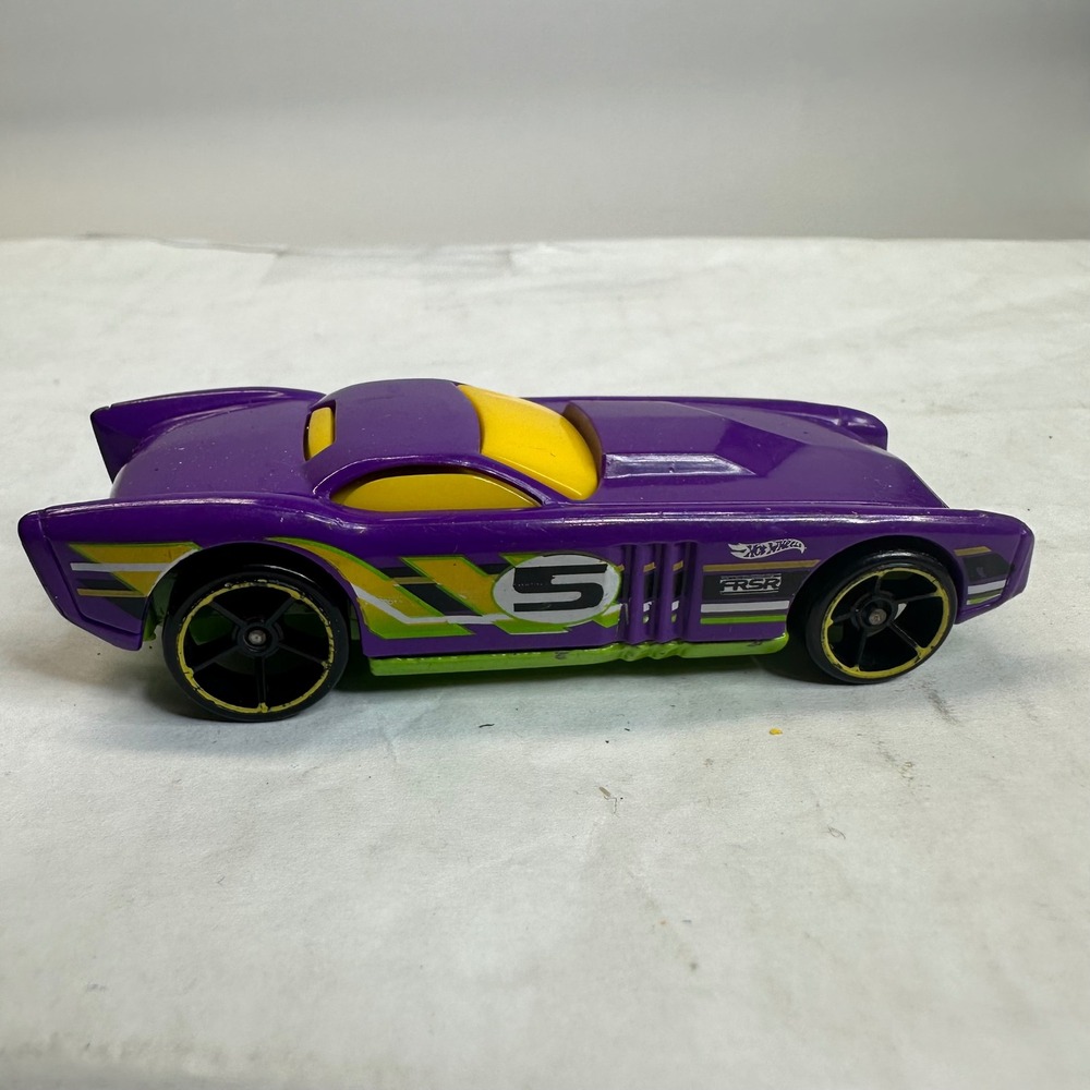 Hot Wheels The Gov'ner Purple Lime Green 2003 Mattel Diecast Toy Car #5 FRSR